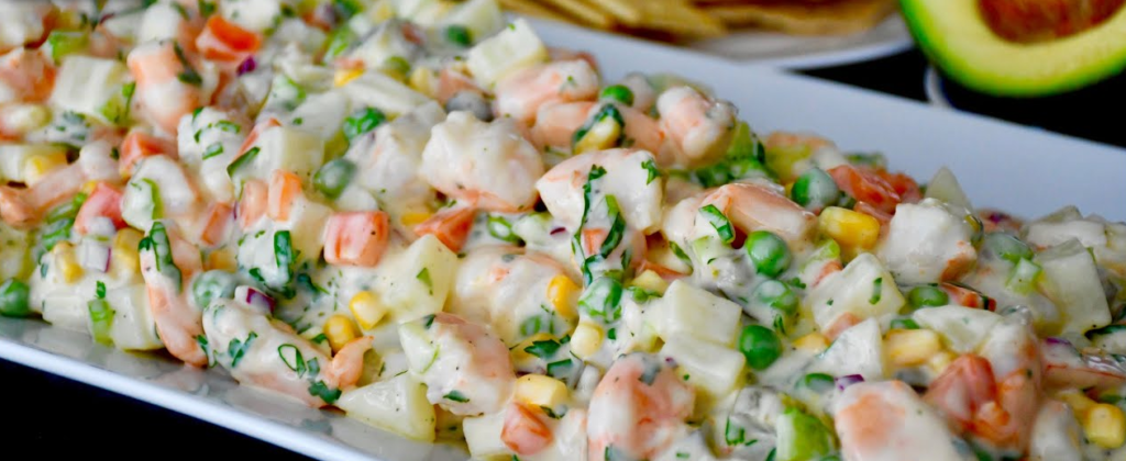 ensalada de camarón