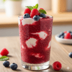 Batido de frutos rojos y yogur saludable