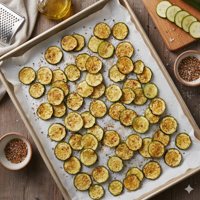 Chips de Calabacín al Horno