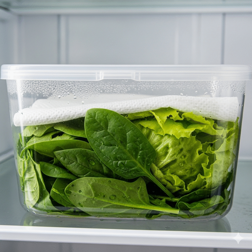 tip de cocina saludable para conservar verduras frescas